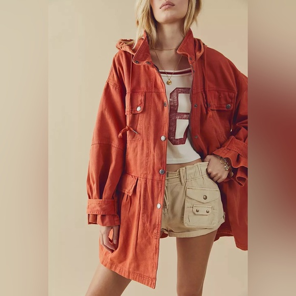 NWOT Free People Nocturne Parka Green Hooded Zippered
Longline Jacket, XS - Picture 3 of 11